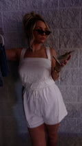 HAPPY HOUR LACETRIM ROMPER.