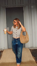 PARKER BUTTON CARDIGAN.