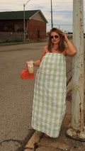 GEMMA GINGHAM MAXI.