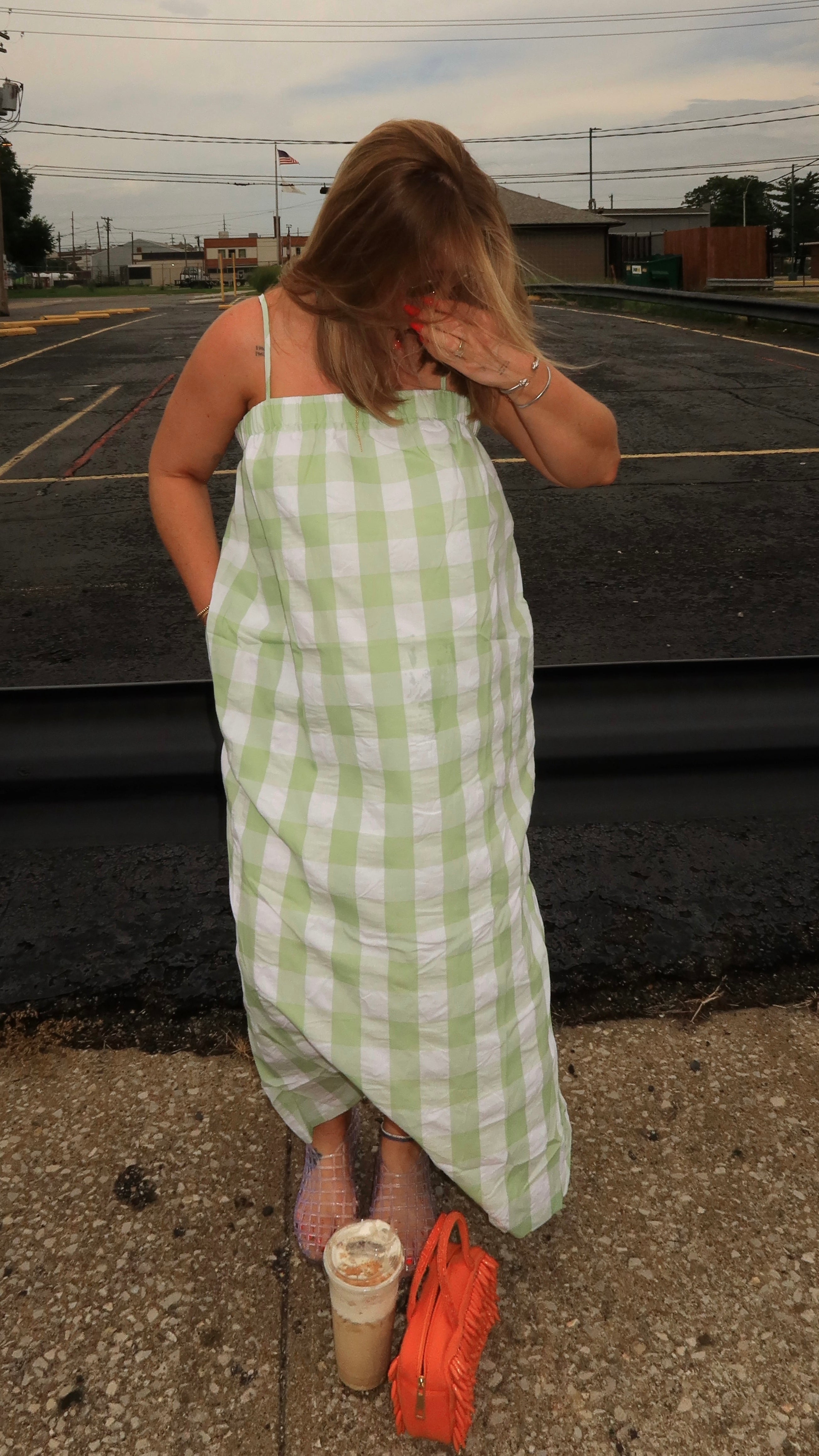 GEMMA GINGHAM MAXI.