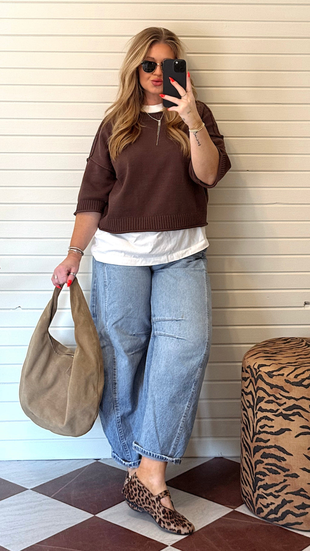 BLAIRE DROP SHOULDER SWEATER.
