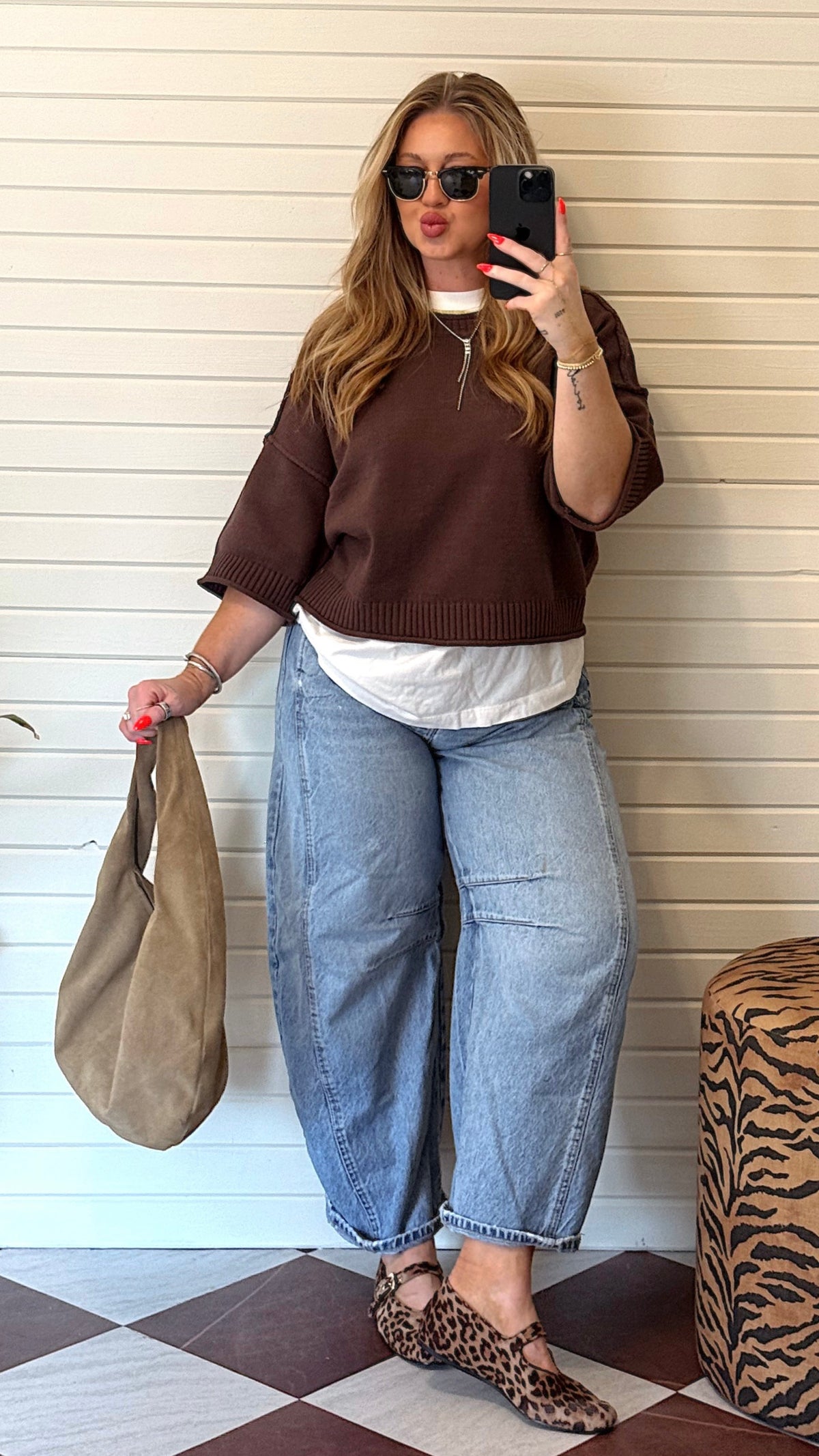 BLAIRE DROP SHOULDER SWEATER.