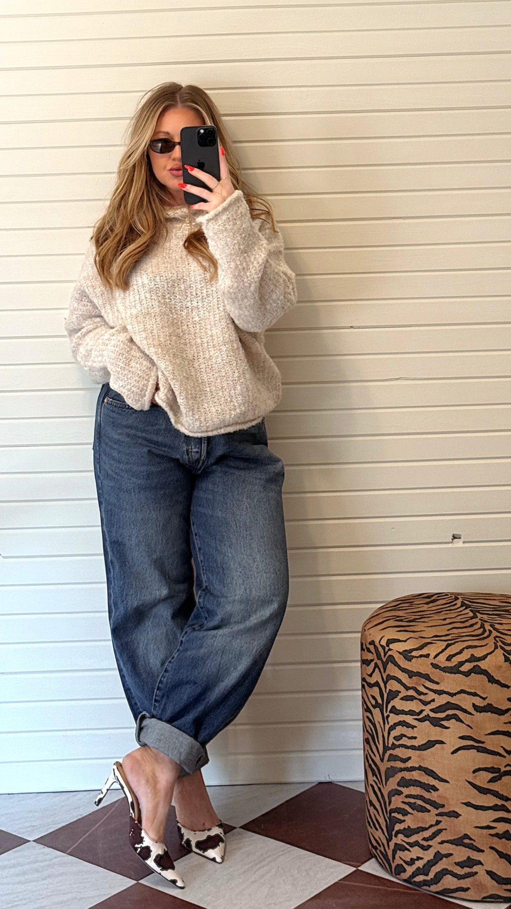 RILEY MOCKNECK SWEATER.