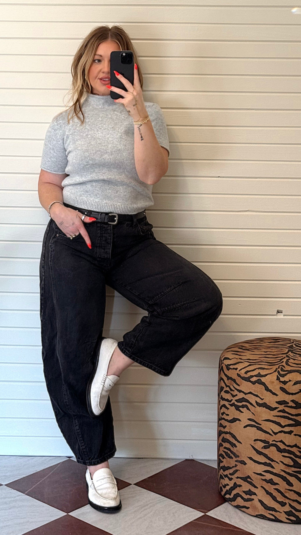 GIA MOCKNECK SWEATER.