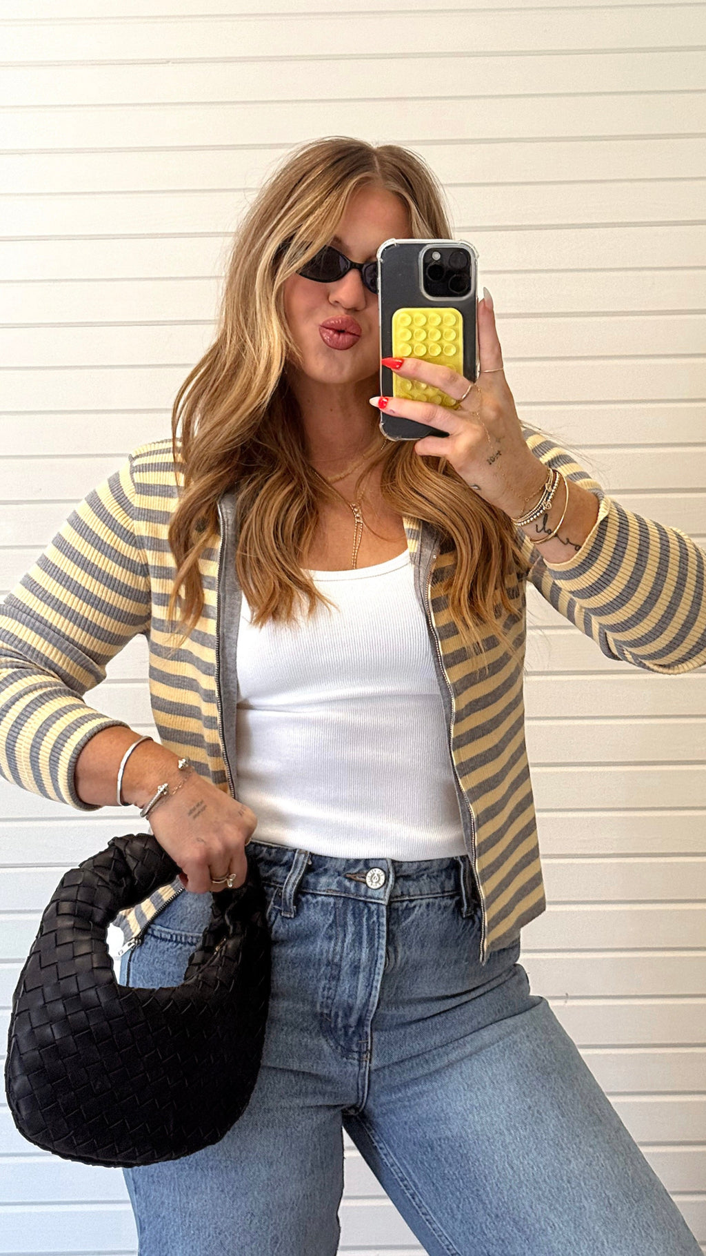 FINN STRIPED ZIP UP.