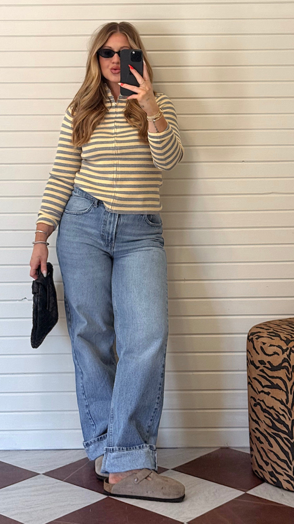 FINN STRIPED ZIP UP.