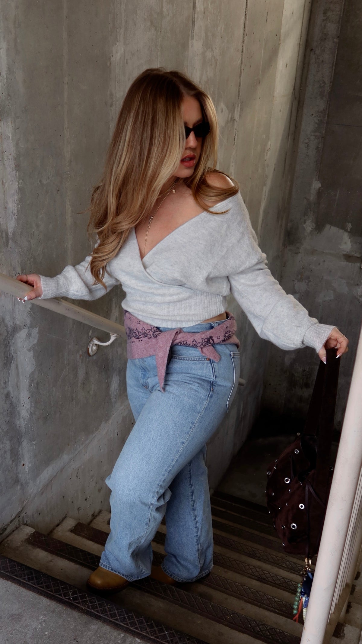 BENNY FAUX WRAP TOP.
