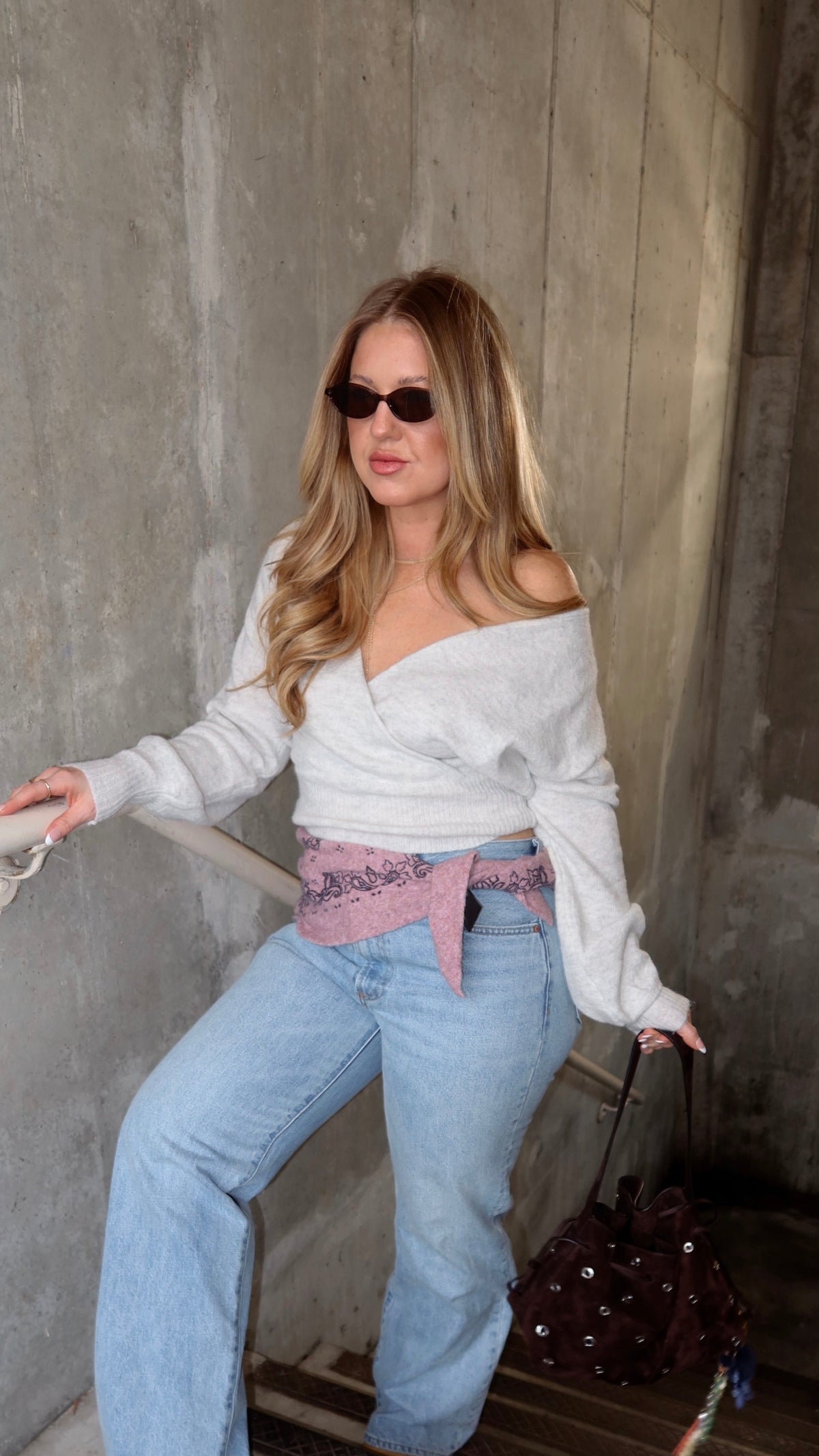 BENNY FAUX WRAP TOP.