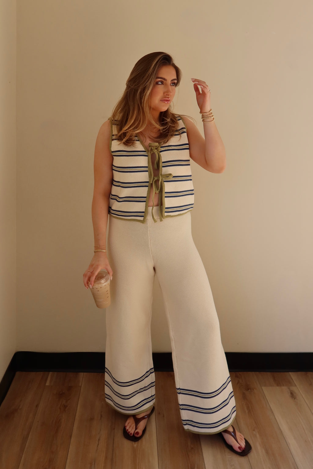 SANTORINI KNIT PANTS.