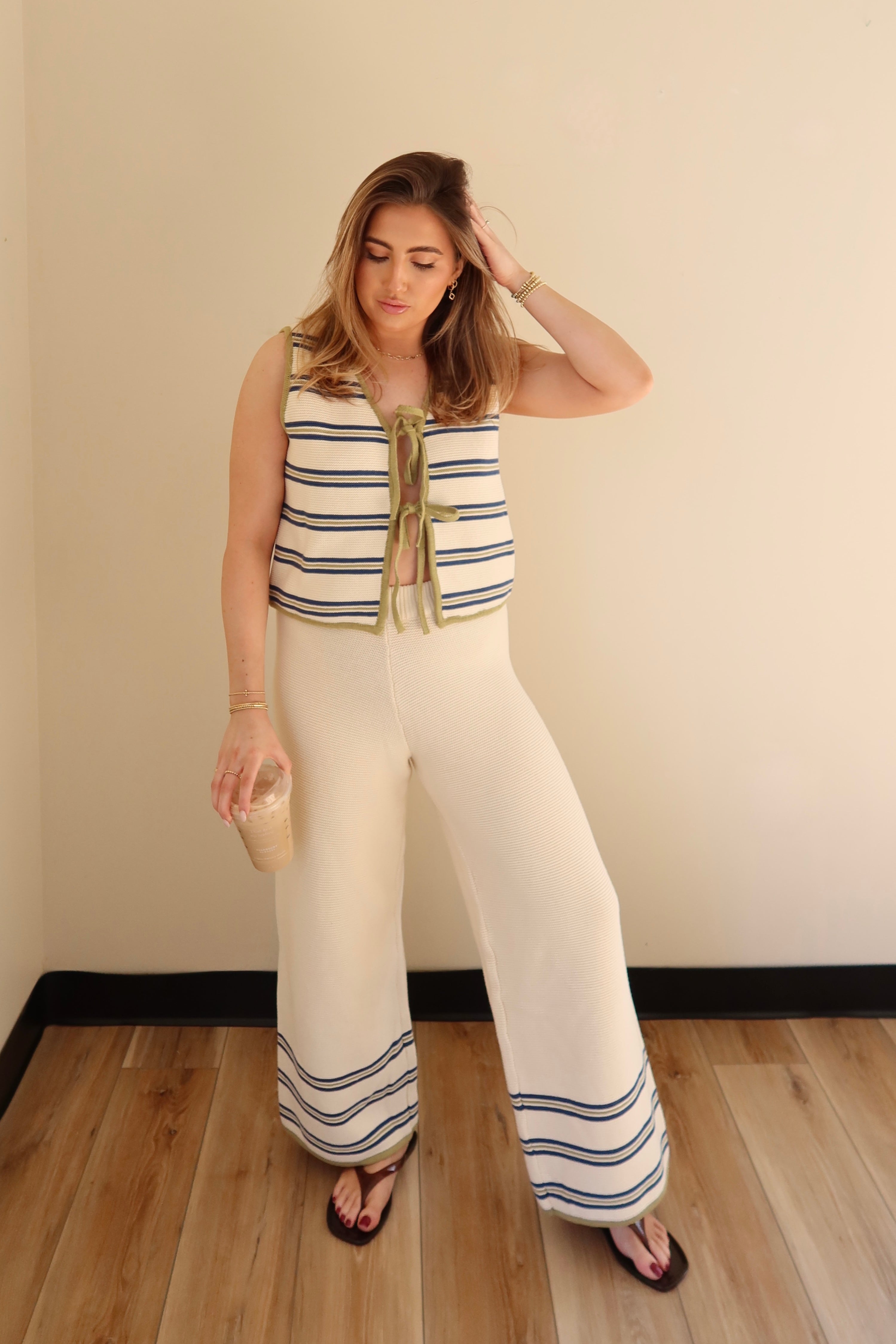 SANTORINI KNIT PANTS.