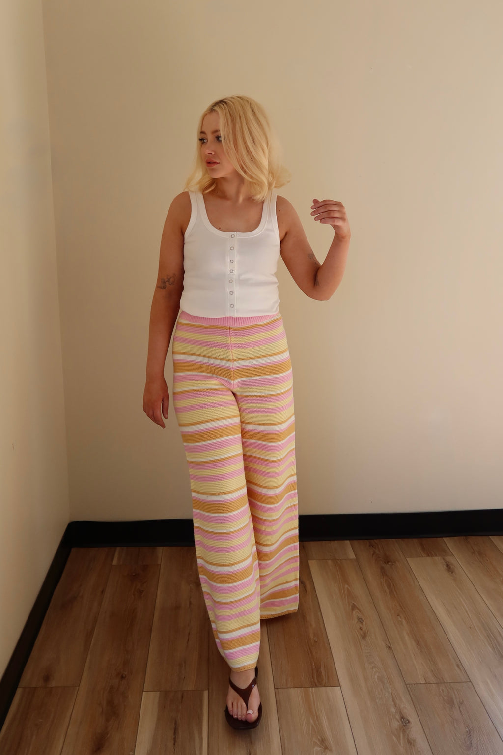 COASTAL CROCHET PANTS.