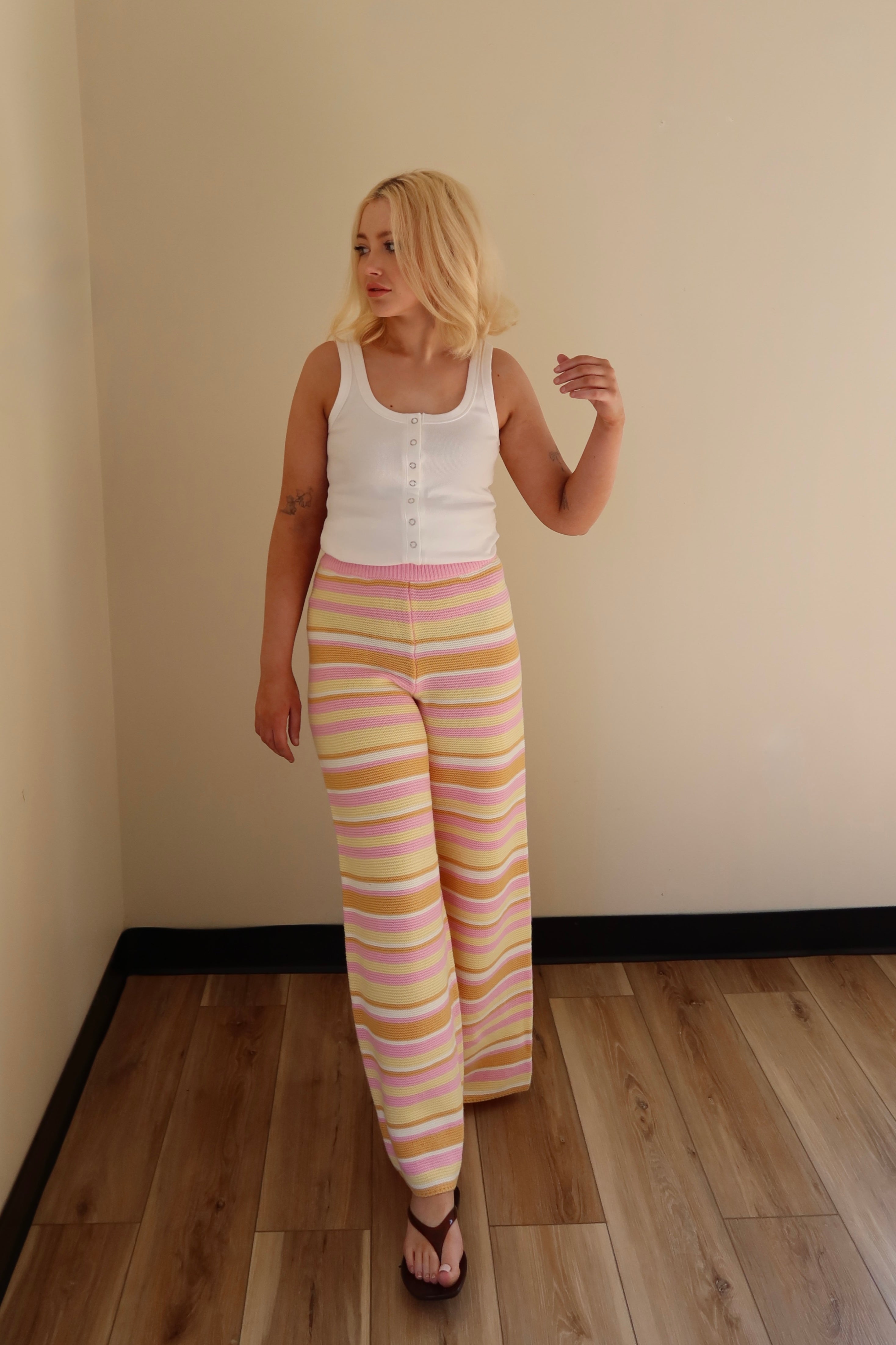 COASTAL CROCHET PANTS.