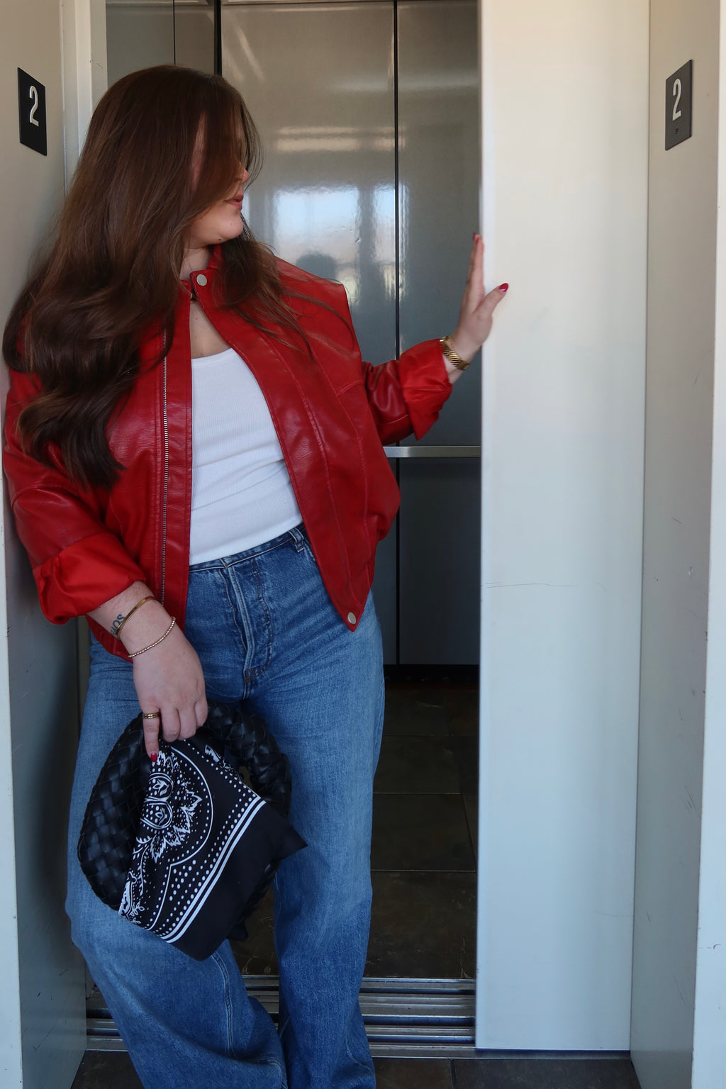 MADRID FAUX LEATHER JACKET.