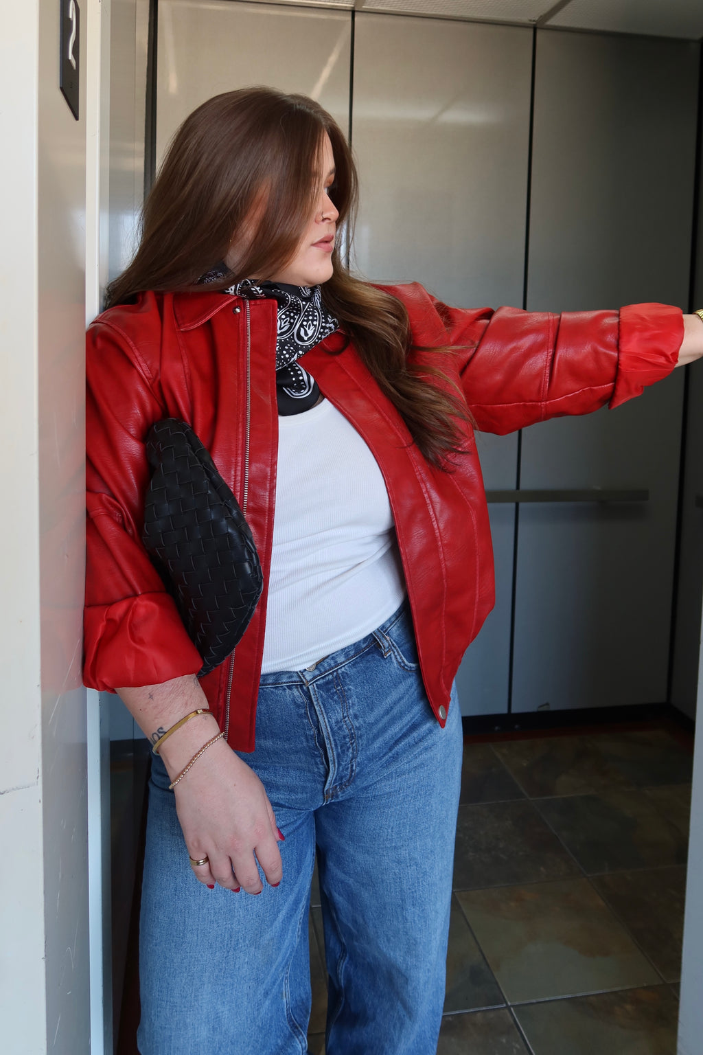 MADRID FAUX LEATHER JACKET.