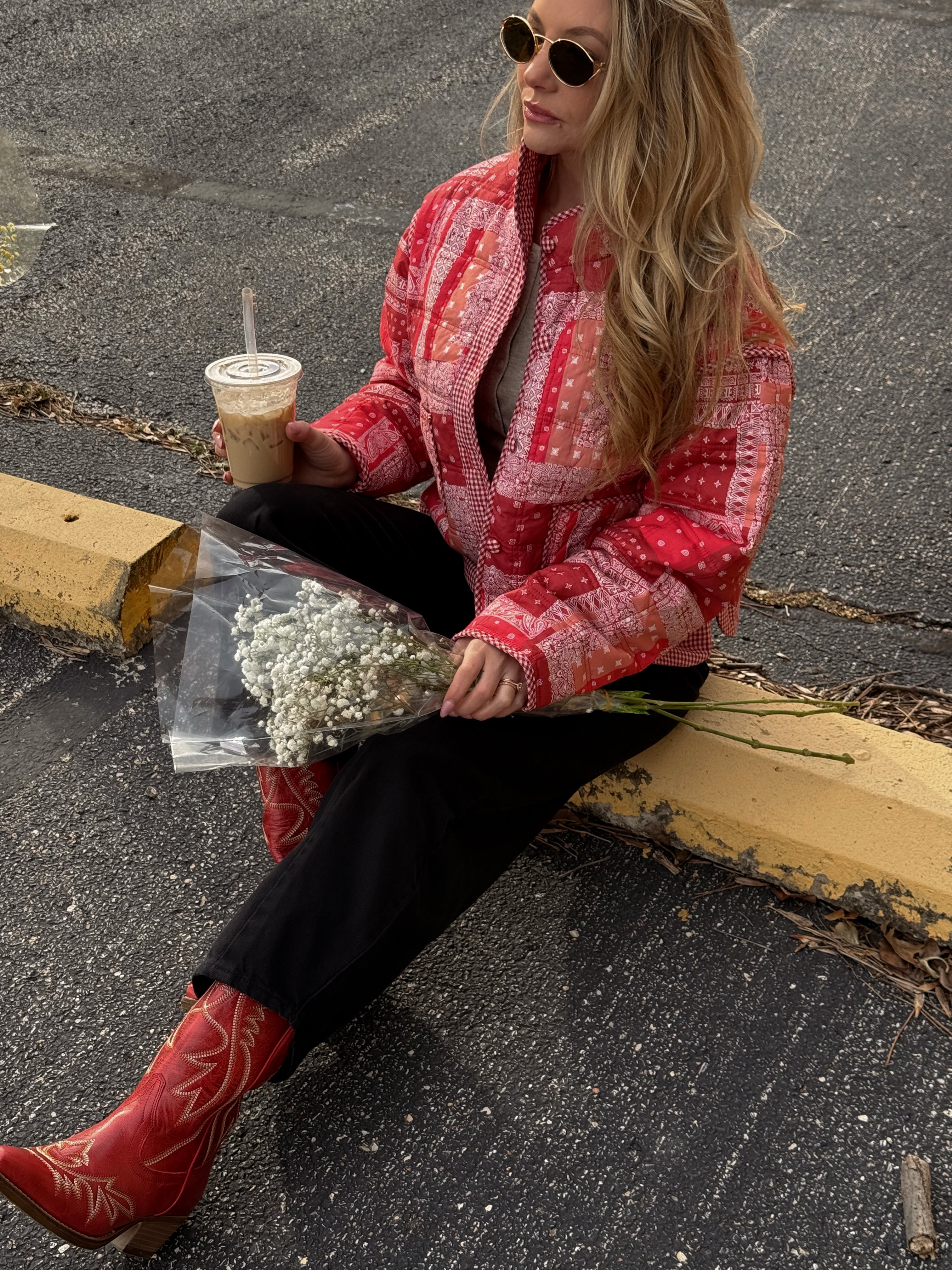 PAISLEY QUILTED JACKET.